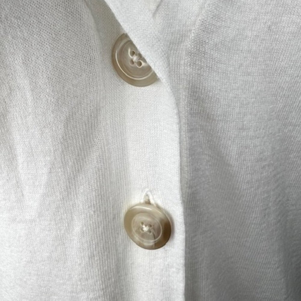 Old Navy White Cardigan Sweater with Shawl Lapels - Picture 6 of 10